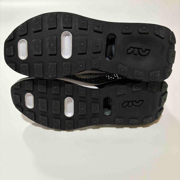 Nike Air Max Flyknit Racer - Black/White - Size 7.5 Women's - DM9073-001 - Picture 10 of 13